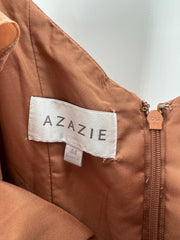 Azazie Pink Front Slit Dress