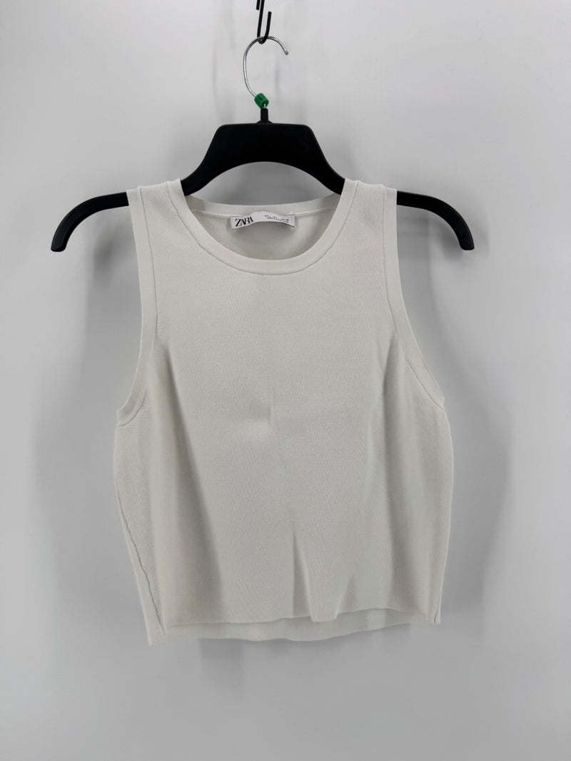 Zara White Tank Top