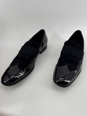 Salvatore Ferragamo Mens Patent Leather Dress Shoes - Black Size 10