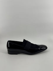 Salvatore Ferragamo Mens Patent Leather Dress Shoes - Black Size 10