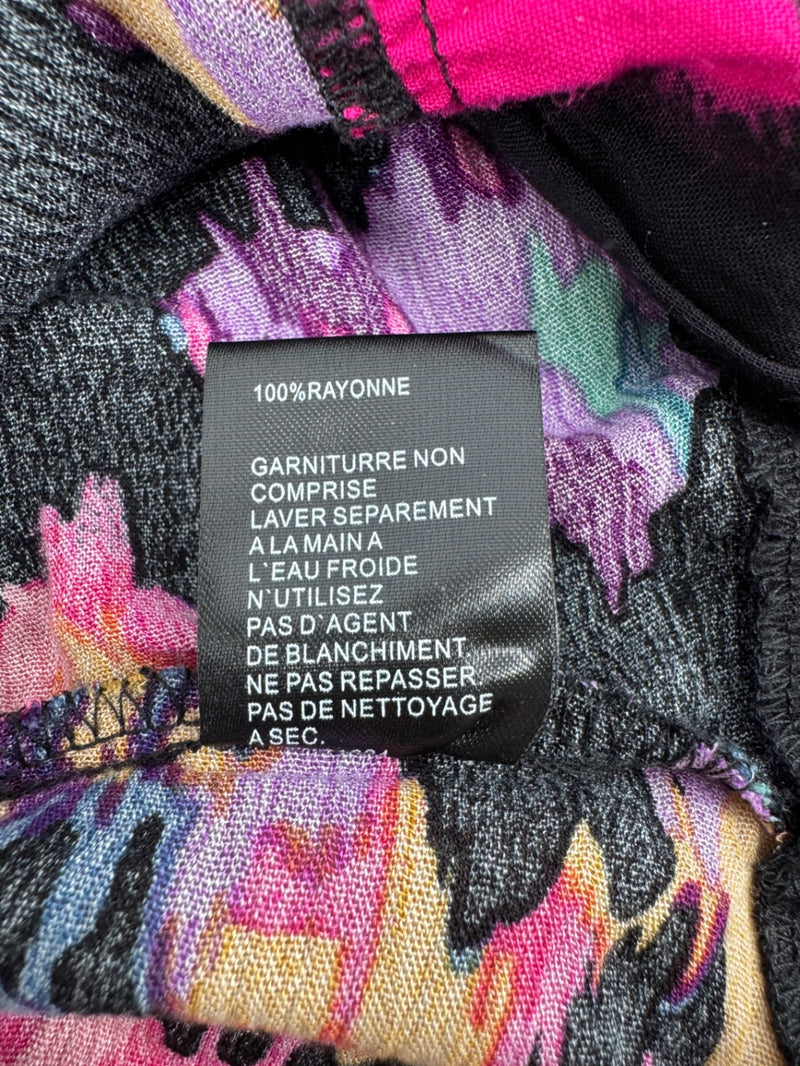 Caleoaa Black Embroidered Top