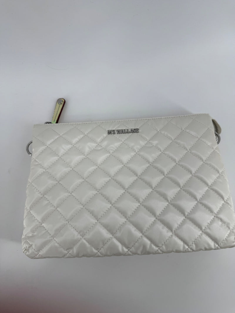 MZ Wallace White Quilted Crossbody