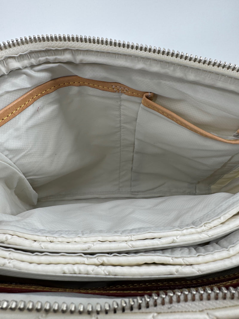MZ Wallace White Quilted Crossbody