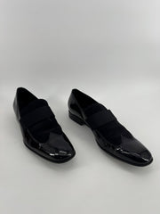 Salvatore Ferragamo Mens Patent Leather Dress Shoes - Black Size 10