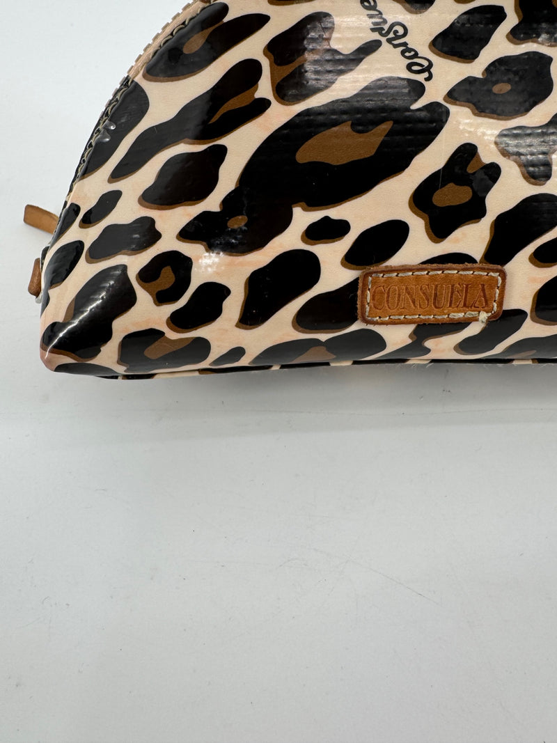 Consuela Leopard Print Cosmetic Bag
