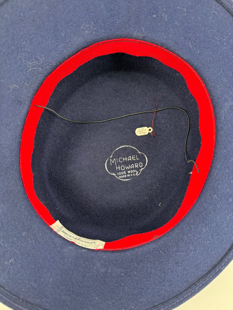 Michael Howard Navy Wool Vintage Hat