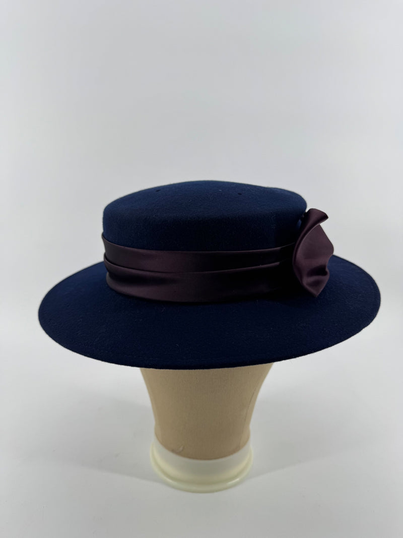 Michael Howard Navy Wool Vintage Hat