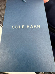 Cole Haan / American Airlines Black Pebble Leather Messenger Bag New