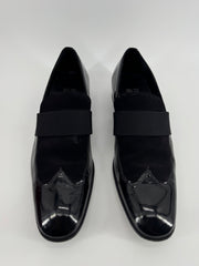 Salvatore Ferragamo Mens Patent Leather Dress Shoes - Black Size 10