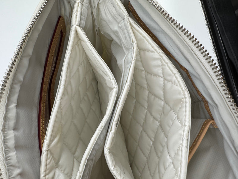 MZ Wallace White Quilted Crossbody