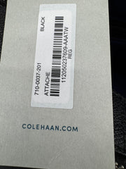 Cole Haan / American Airlines Black Pebble Leather Messenger Bag New