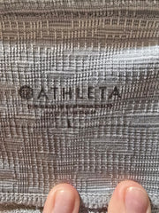 ATHLETA Gray Pockets Mesh Legging Size Large