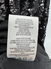 EVERY Black Sequins Button Up Dress Size M