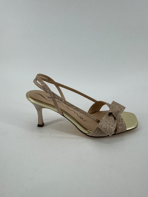 Nina Rose Gold Glitter Lizette-ys Size 8.5