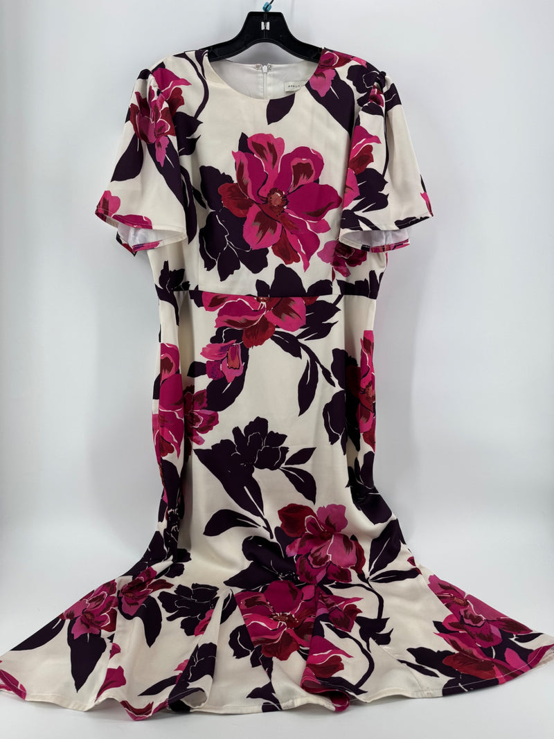 Adelyn Rae Pink/Purple Floral Dress Size XL