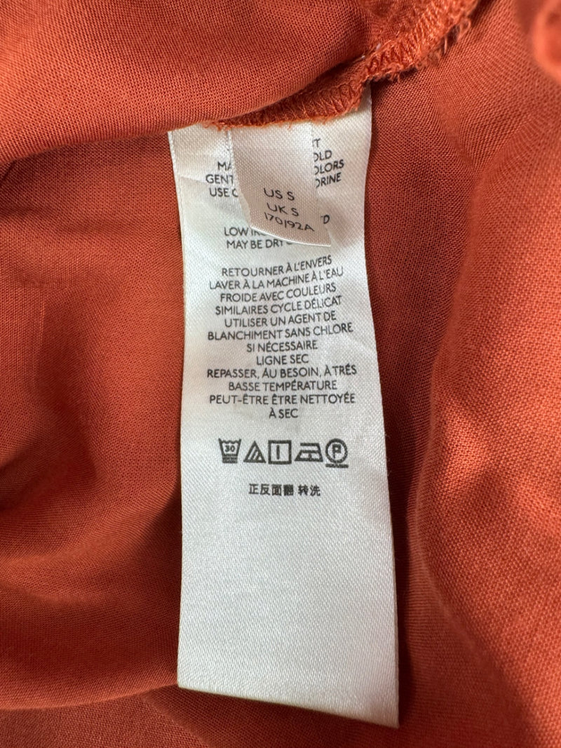 Anthropologie Rust Boho Maxi Dress Size SM