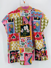 Crosby Multicolor Floral Button Up Size SM