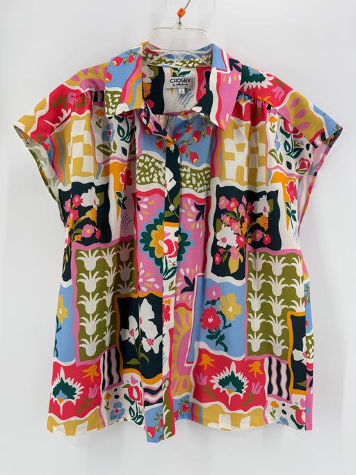 Crosby Multicolor Floral Button Up Size SM