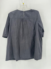 Ivy Jane Gray Embroidered Top Size M