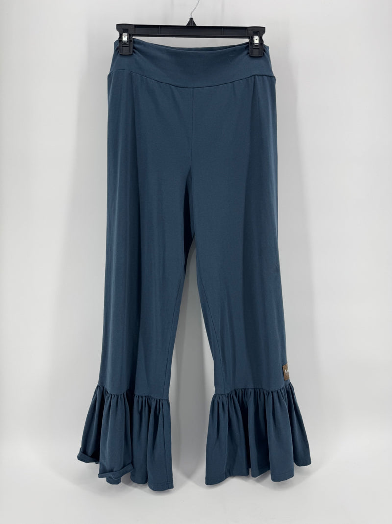 Matilda Jane Blue Ruffle Hem Pants Size M