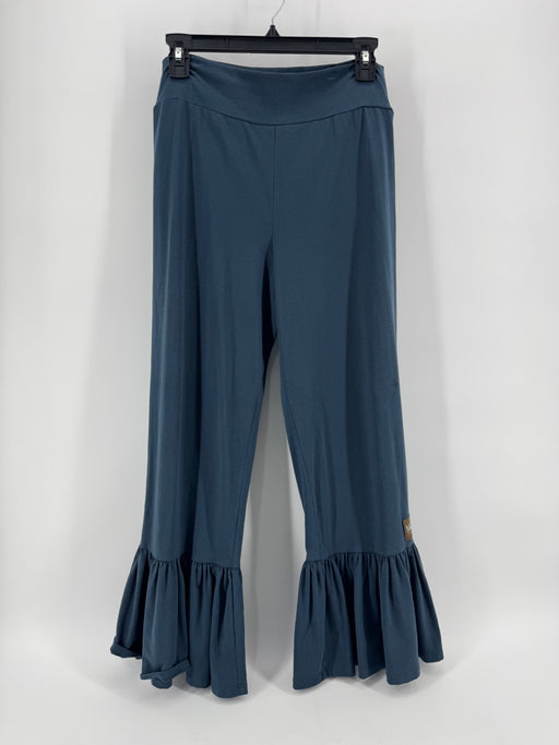 Matilda Jane Blue Ruffle Hem Pants Size M