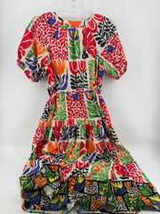 Julia Jordan Multicolor Maxi Dress Size LG