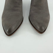 Frye Gray Leather Ankle Boots Size 6.5