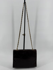 Chanel Brown Quilted Chain Shoulder Bag