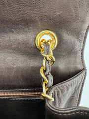 Chanel Brown Quilted Chain Shoulder Bag