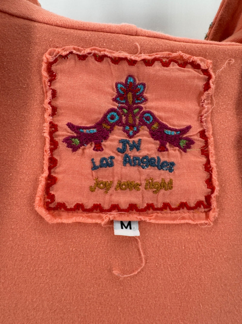 JW Los Angeles Pink Embroidered Jacket Size M