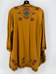 JW Los Angeles Yellow Embroidered Cardigan Size SM