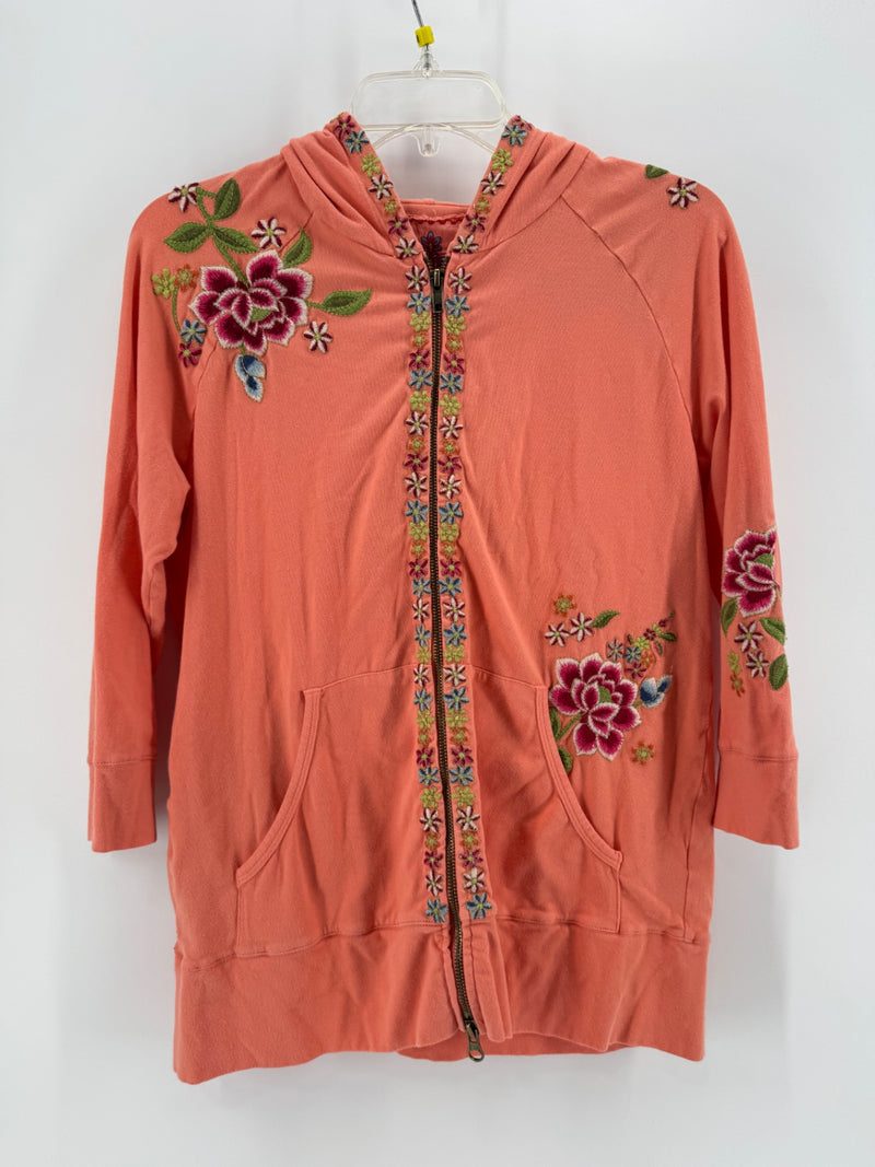 JW Los Angeles Purple Embroidered Cardigan Size SM