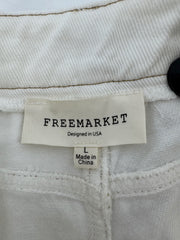 Freemarket White Wide Leg Pants Size LG