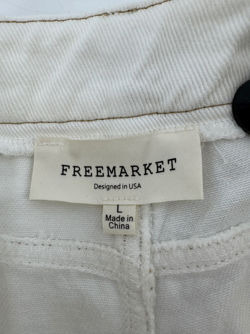 Freemarket White Wide Leg Pants Size LG