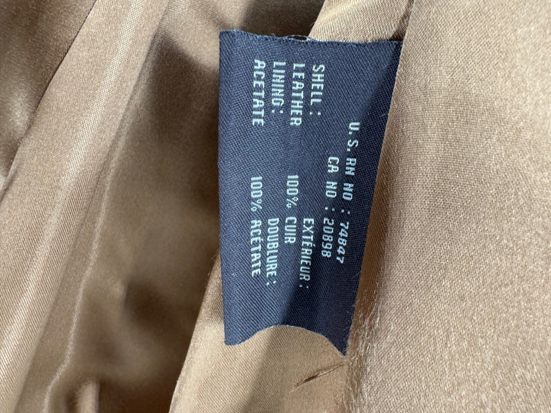Marc New York Brown Suede Button Up Coat Size LG