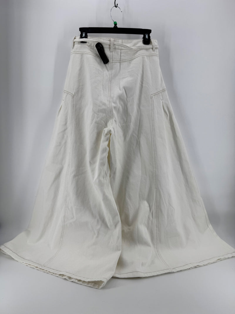 Freemarket White Wide Leg Pants Size LG