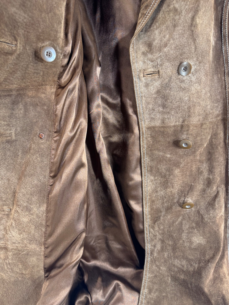 Wilsons Leather Maxima Trench Coat Size LG