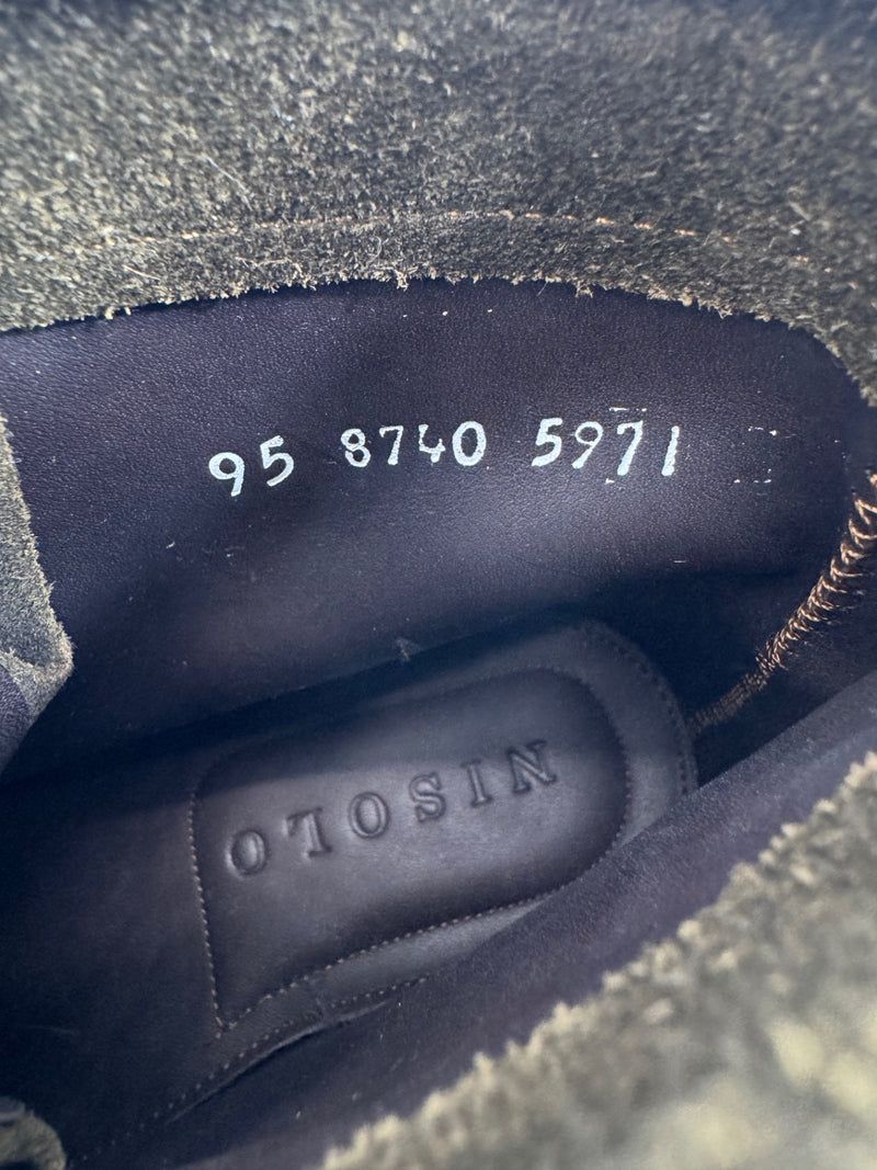 Nisolo Olive Suede Boots Size 9