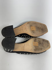 Jimmy Choo Jynx 45 Crystal Leather Mules Size 36