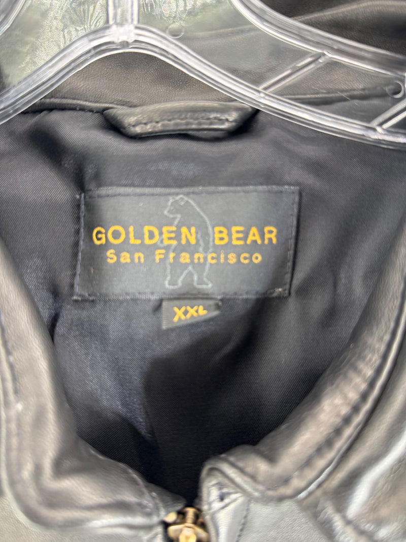 Golden Bear San Francisco Leather Jacket Size 2XL