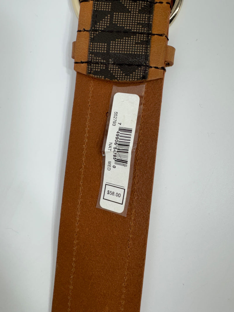Michael Kors Monogram Leather Belt