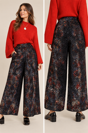 Kachel x Anthropologie Multicolor Leopard Pants Size 10 NEW