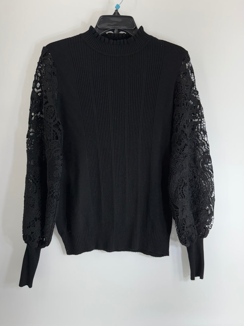 Siori Black Lace Sleep Top Size XL