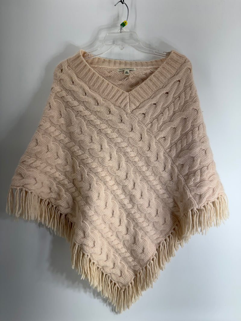 Banana Republic Pale Pink Poncho Size M/L