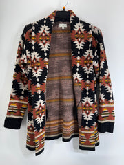 Lucky Brand Geometric Knit Cardigan