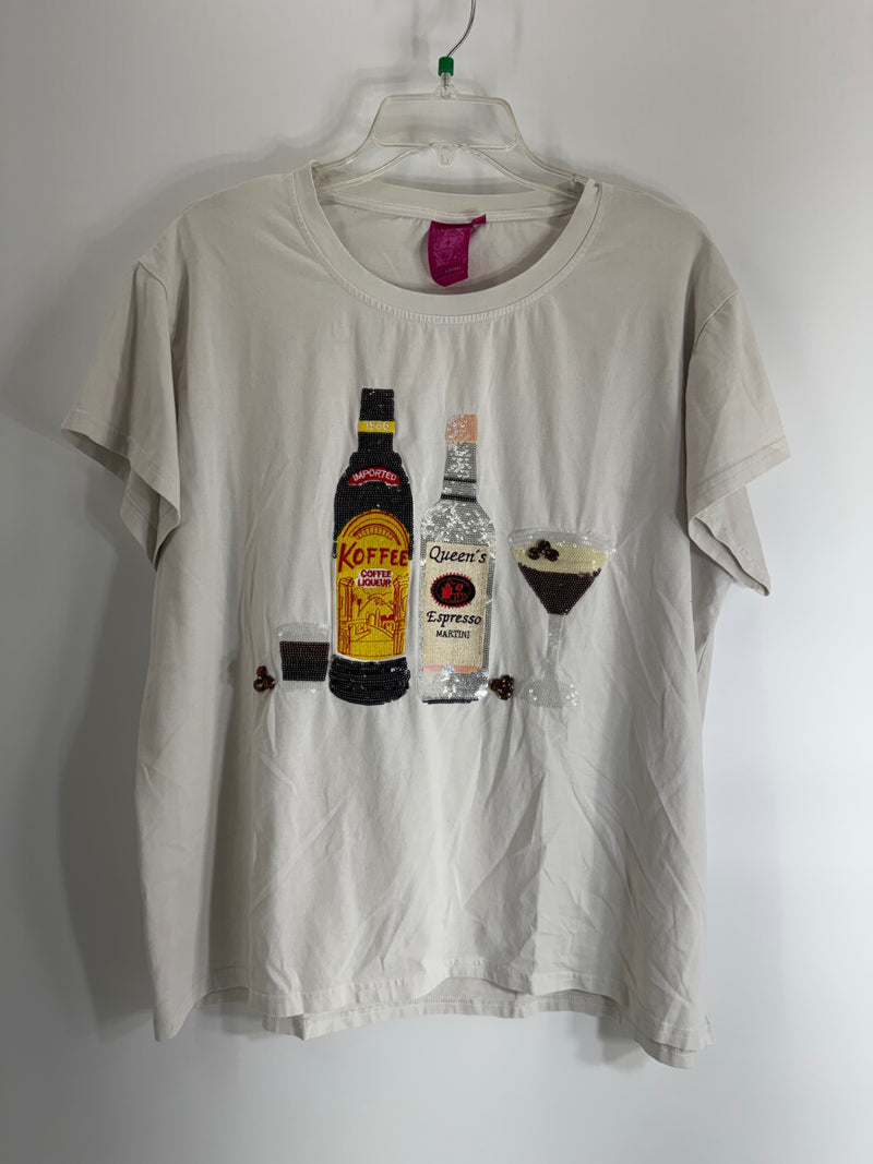 Queen of Sparkles Sequins Drink Top Size LG