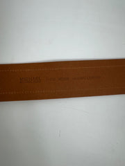 Michael Kors Monogram Leather Belt