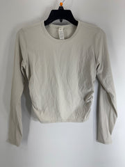 Lululemon White Ruched Athletic Top