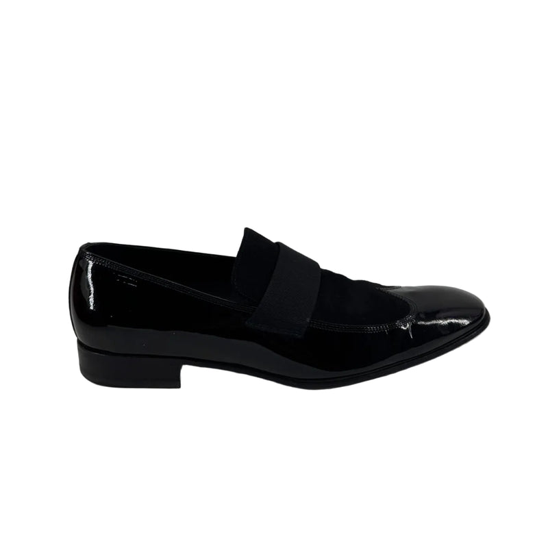 Salvatore Ferragamo Mens Patent Leather Dress Shoes - Black Size 10