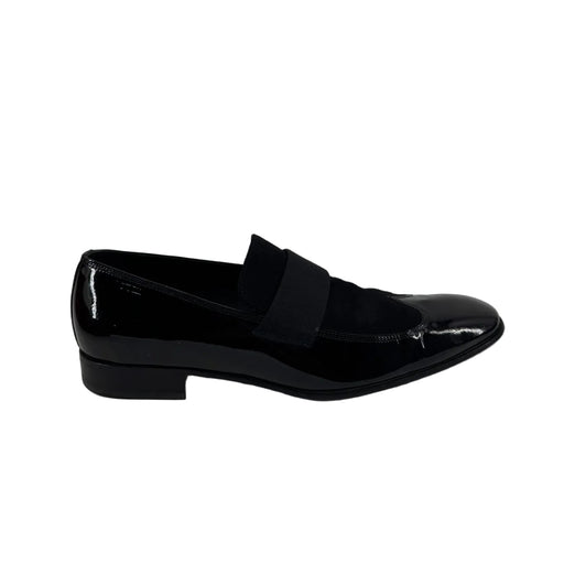 Salvatore Ferragamo Mens Patent Leather Dress Shoes - Black Size 10